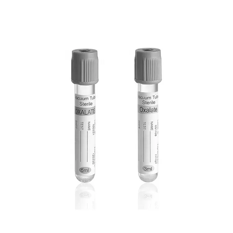 Glucose Tube,Sodium Fluoride Gray Cap 3ml 100/pk - Image 2