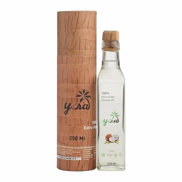Yora Extra Virgin Coconut Oil (250 ml Glass Bottle)